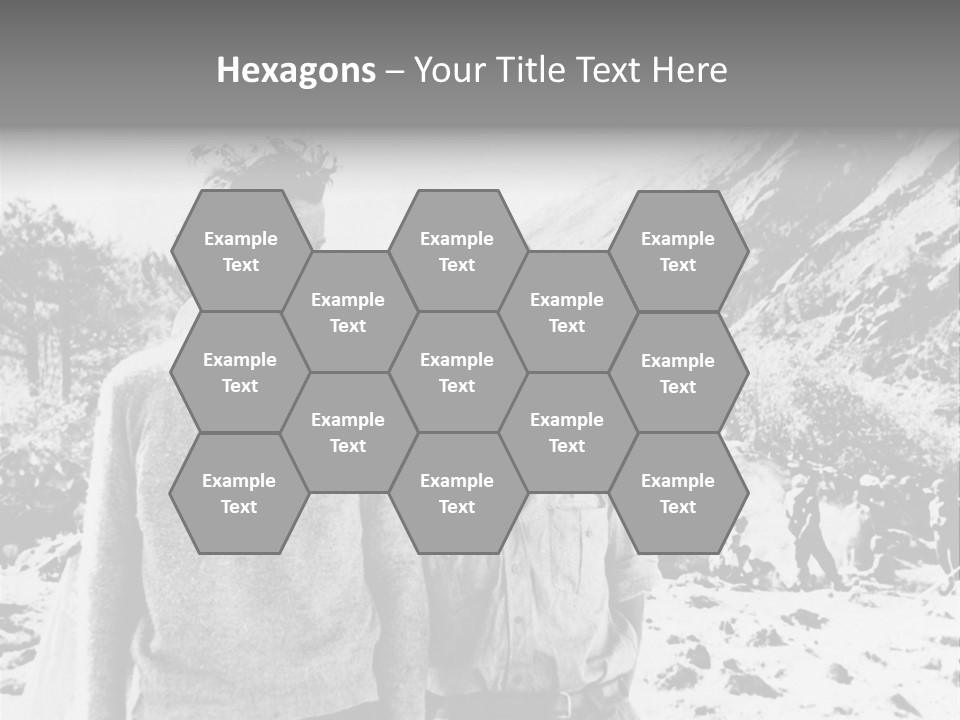 Men Smiling Vintage Photo PowerPoint Template