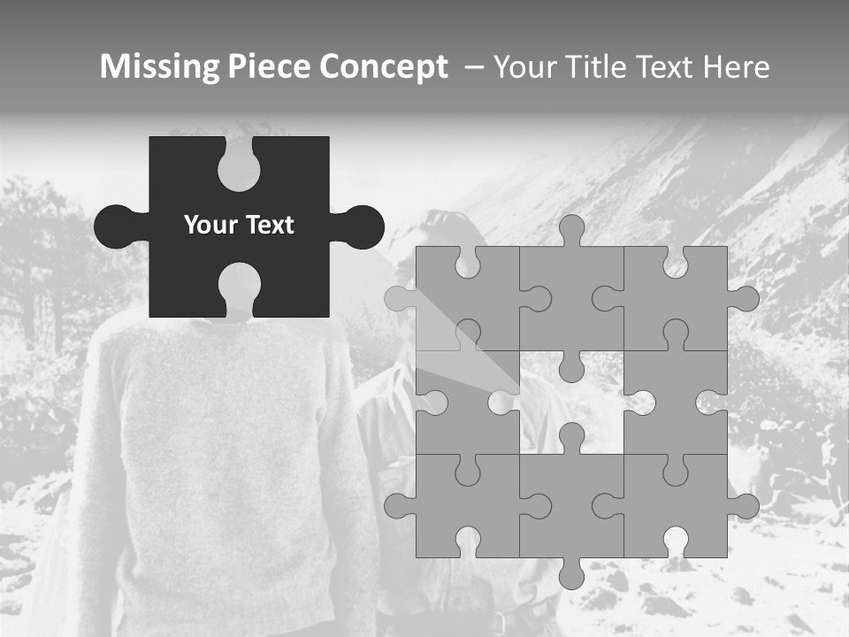 Men Smiling Vintage Photo PowerPoint Template