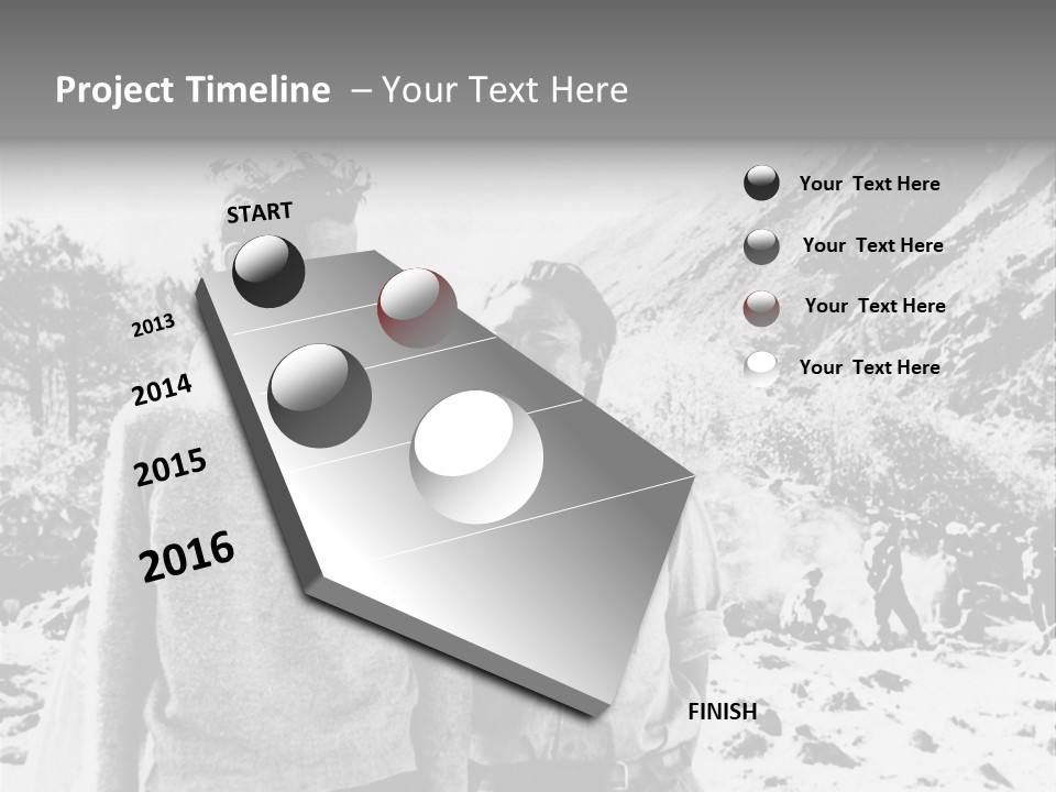 Men Smiling Vintage Photo PowerPoint Template