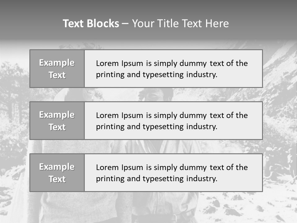 Men Smiling Vintage Photo PowerPoint Template