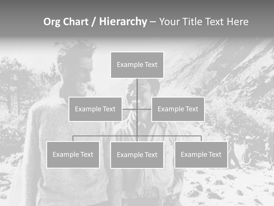 Men Smiling Vintage Photo PowerPoint Template