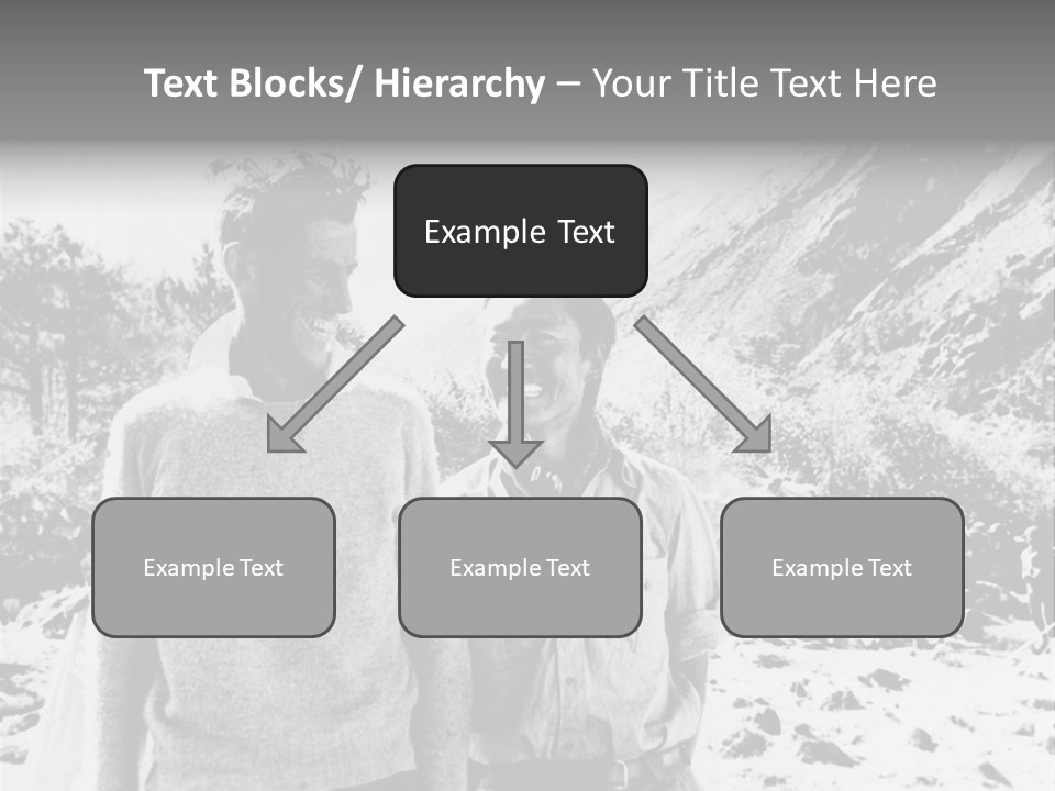 Men Smiling Vintage Photo PowerPoint Template