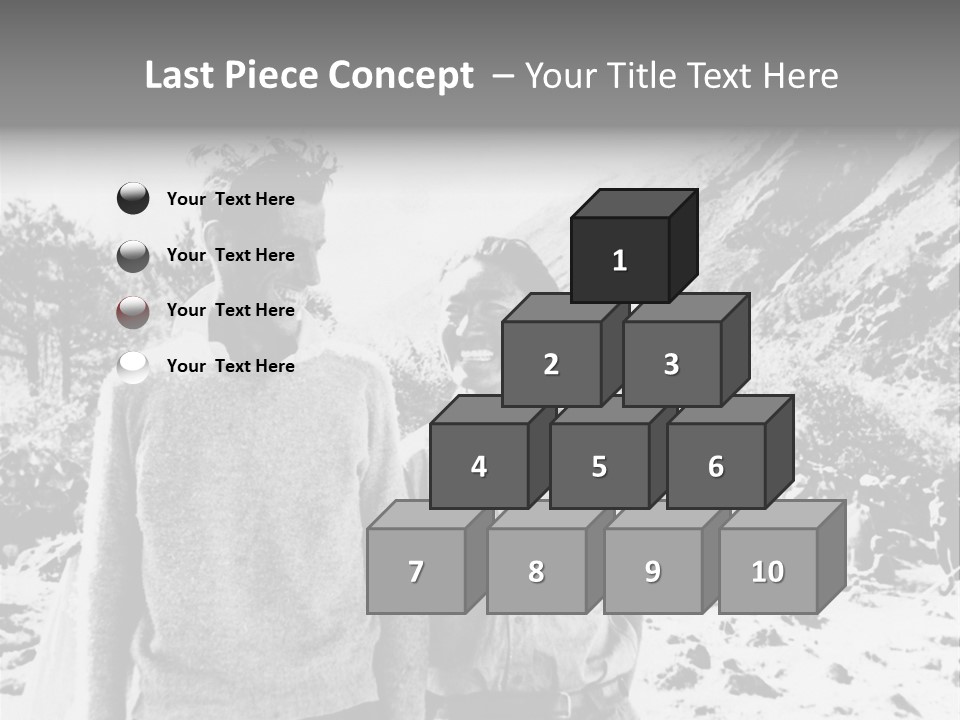 Men Smiling Vintage Photo PowerPoint Template