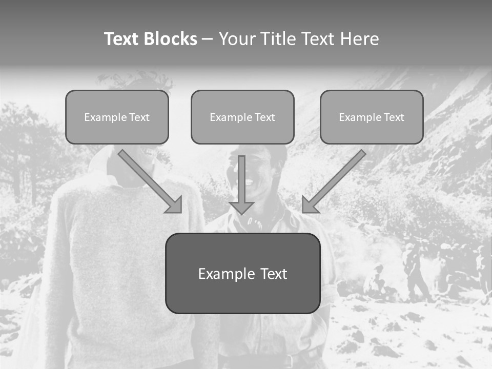 Men Smiling Vintage Photo PowerPoint Template