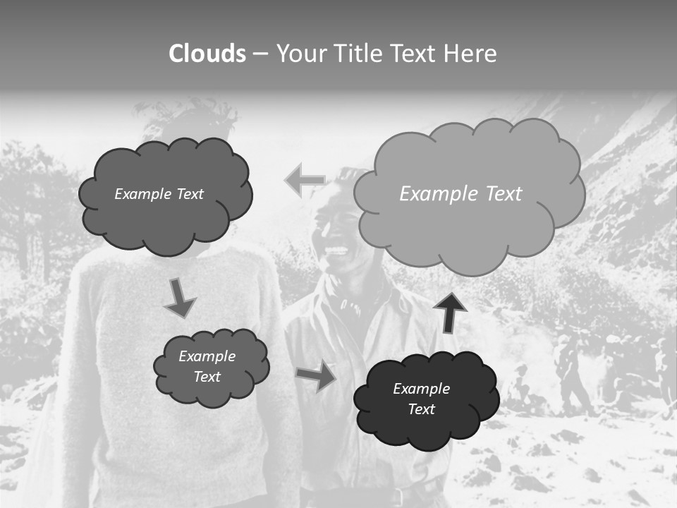 Men Smiling Vintage Photo PowerPoint Template