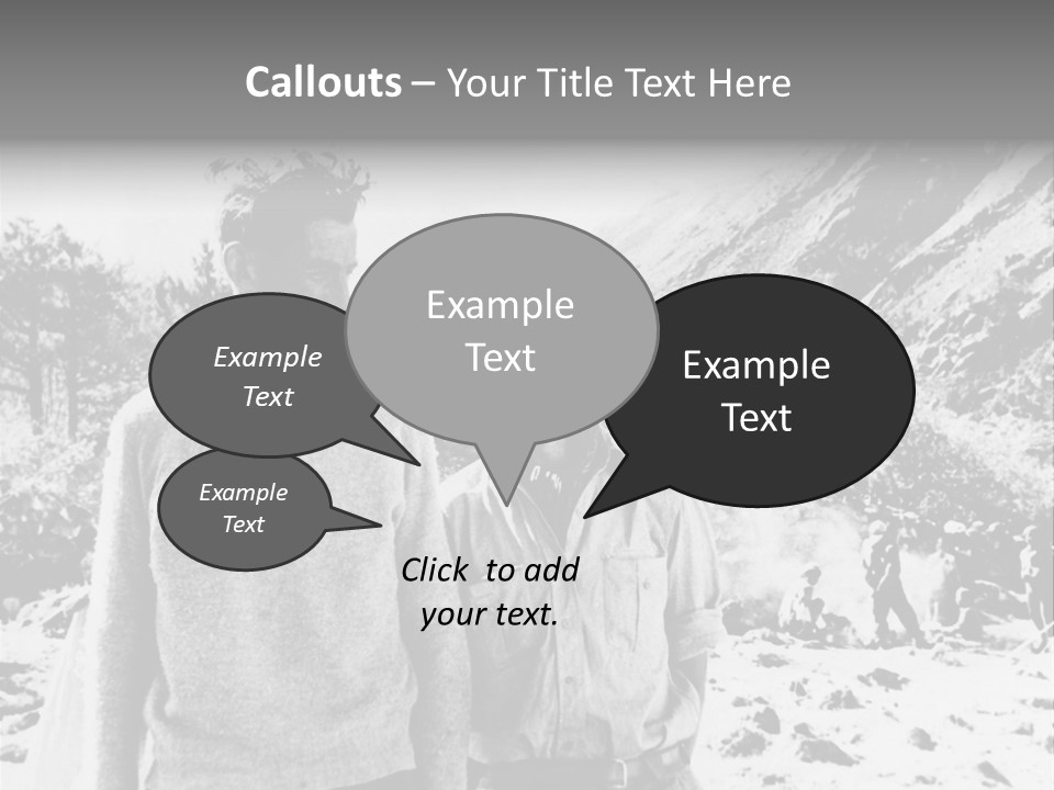 Men Smiling Vintage Photo PowerPoint Template