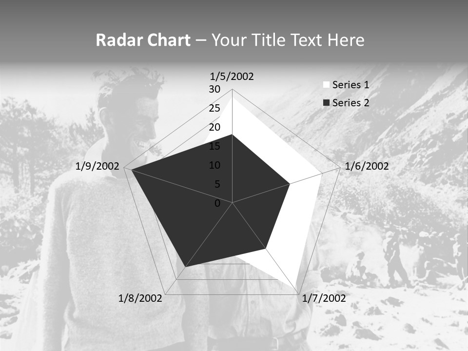 Men Smiling Vintage Photo PowerPoint Template