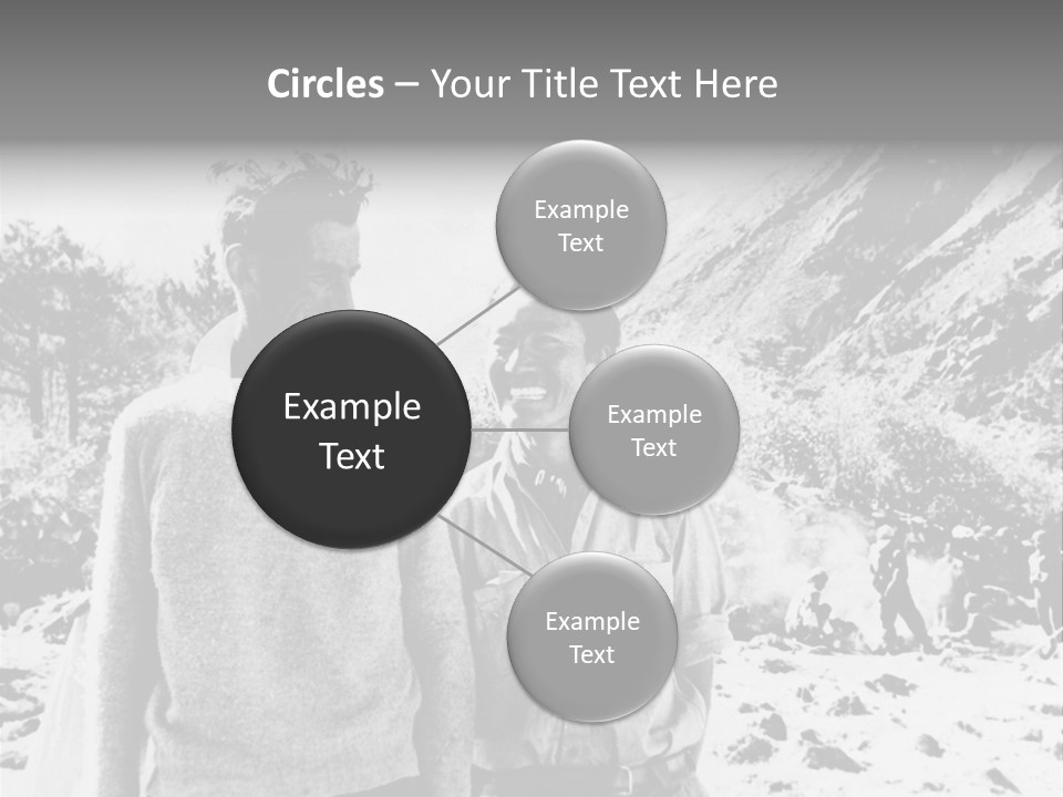 Men Smiling Vintage Photo PowerPoint Template