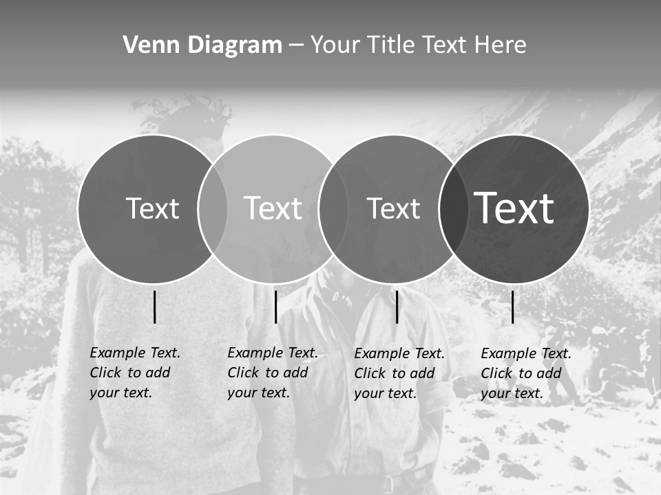 Men Smiling Vintage Photo PowerPoint Template