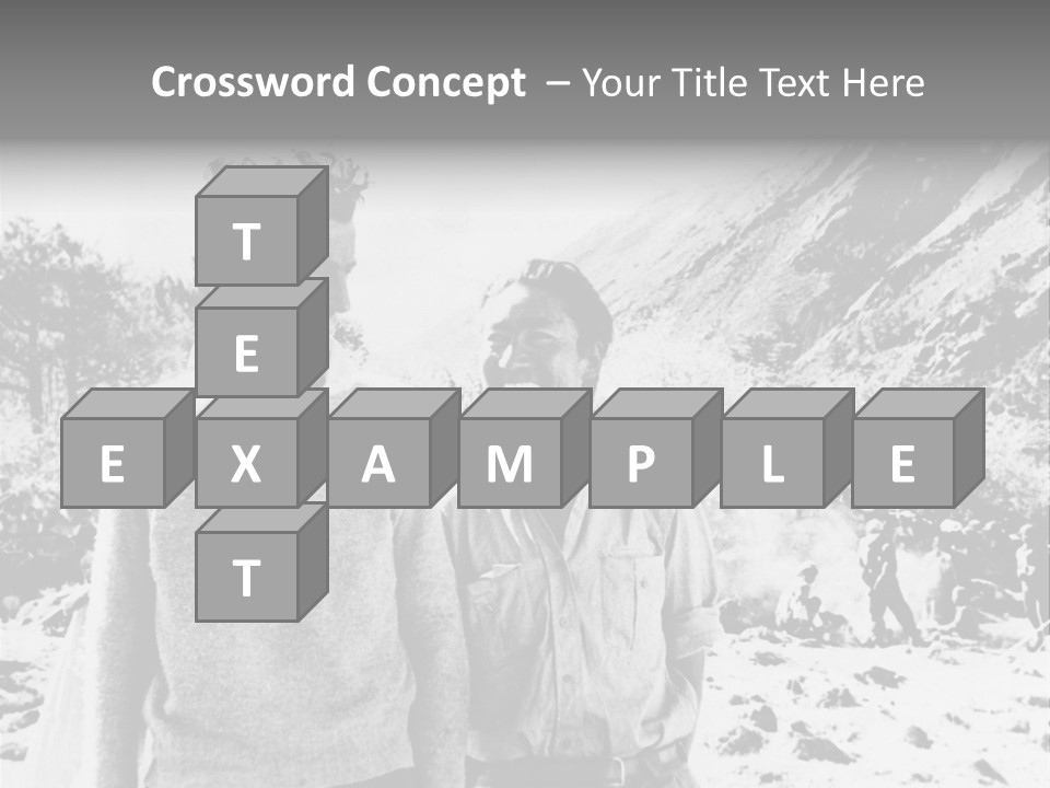 Men Smiling Vintage Photo PowerPoint Template