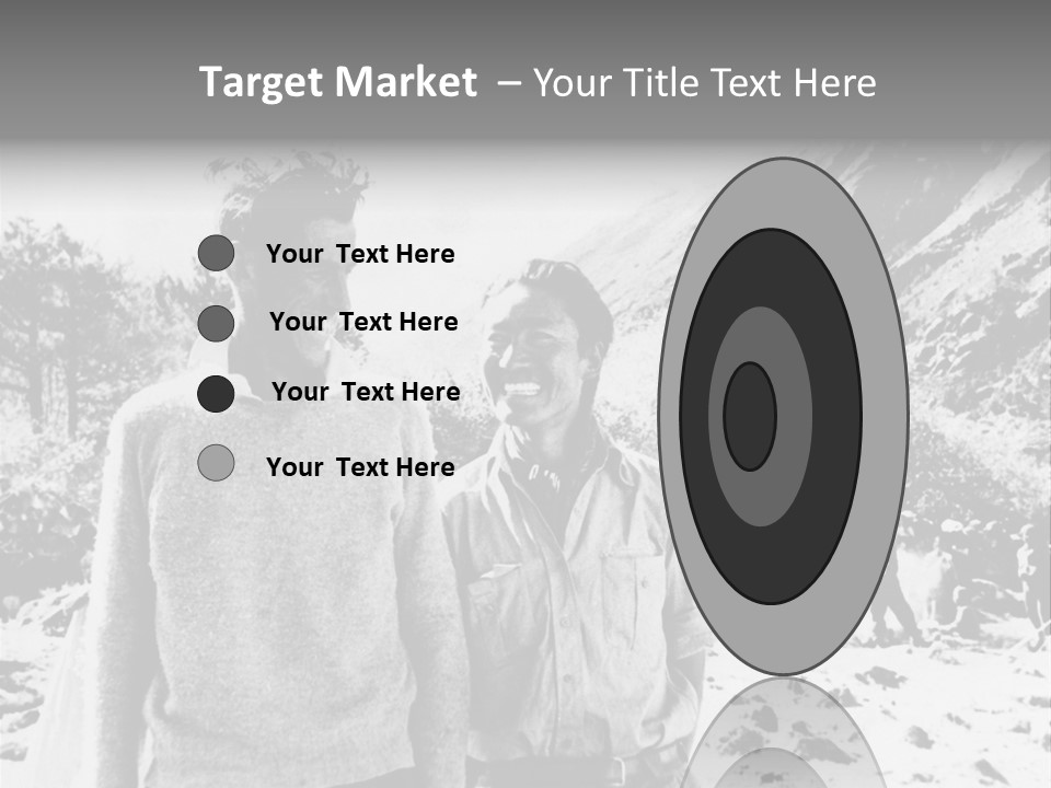 Men Smiling Vintage Photo PowerPoint Template