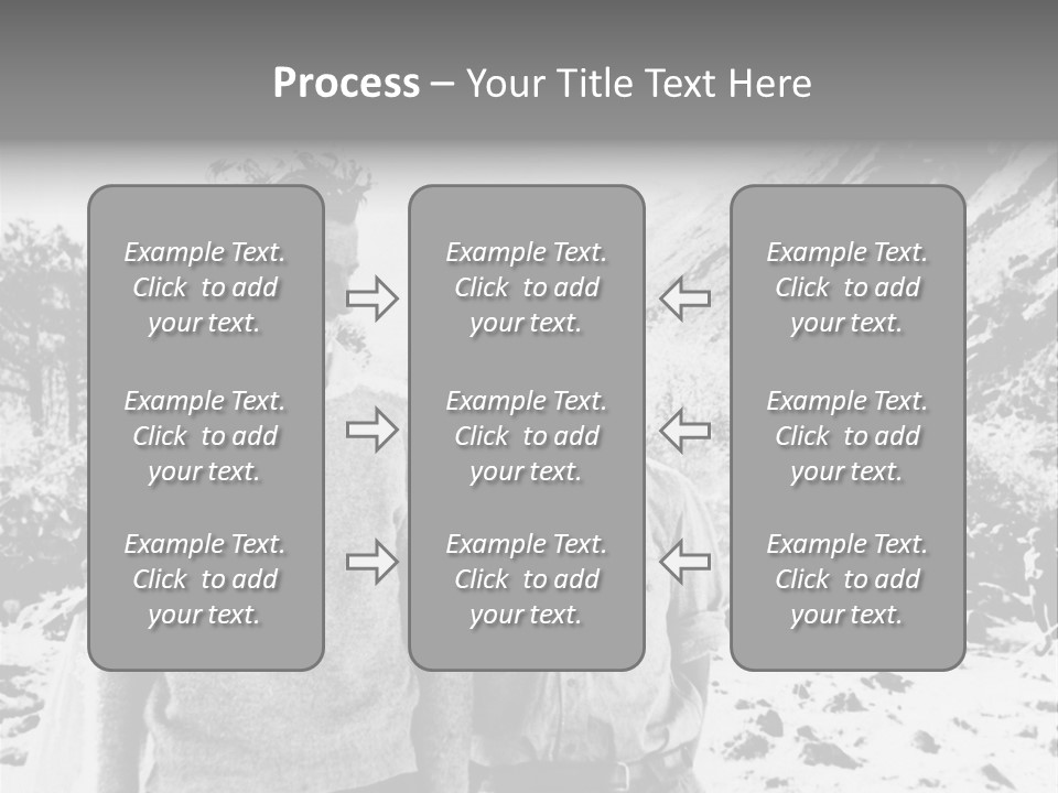 Men Smiling Vintage Photo PowerPoint Template