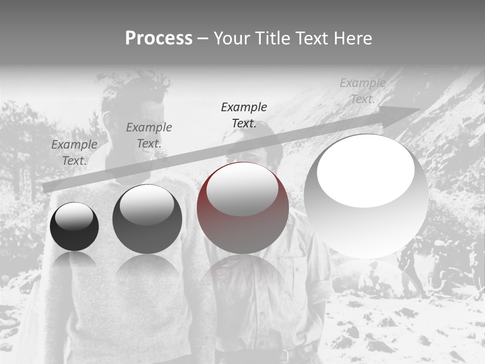 Men Smiling Vintage Photo PowerPoint Template