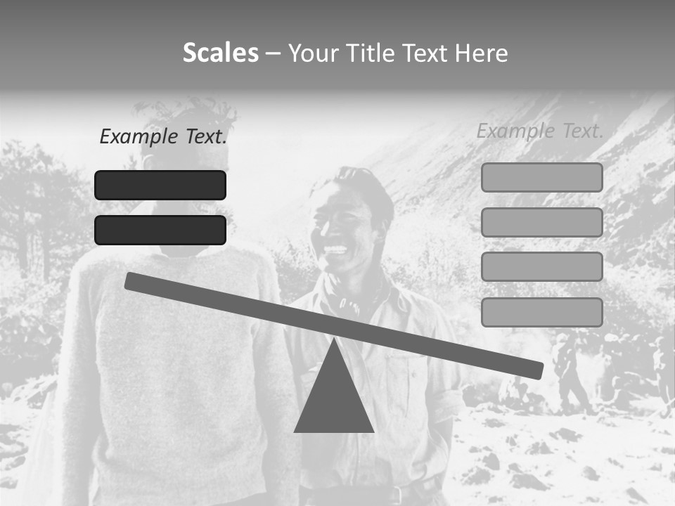 Men Smiling Vintage Photo PowerPoint Template