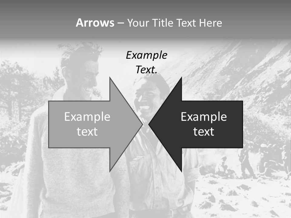 Men Smiling Vintage Photo PowerPoint Template