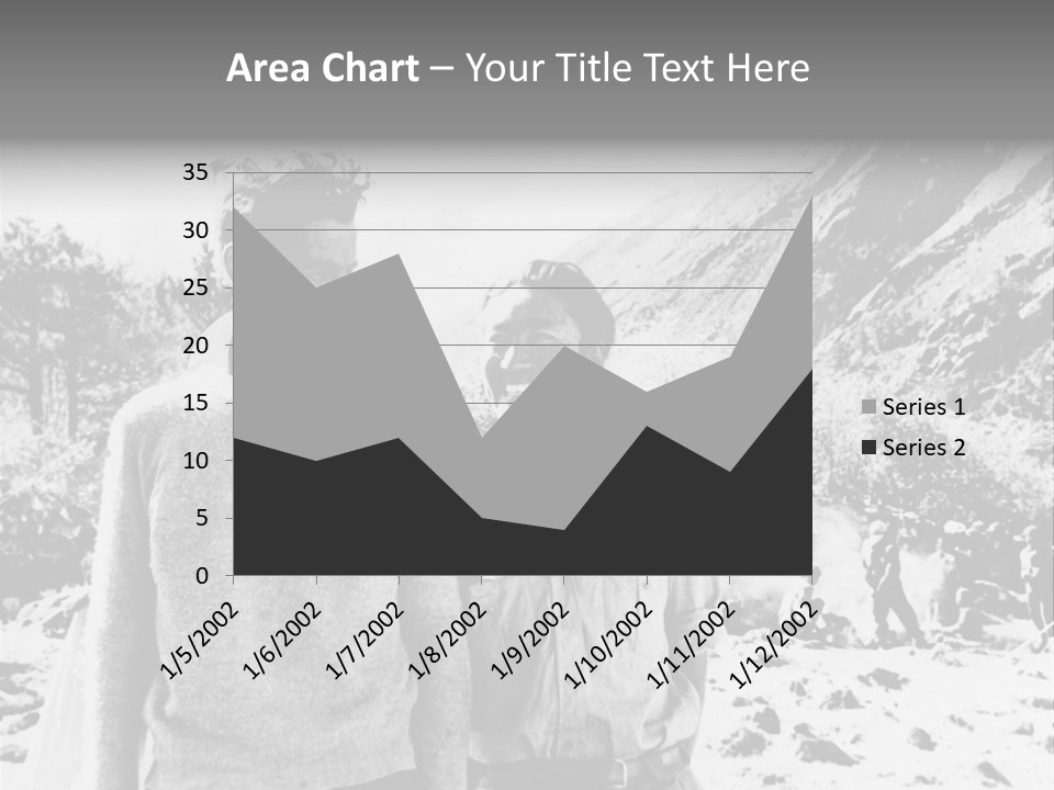 Men Smiling Vintage Photo PowerPoint Template