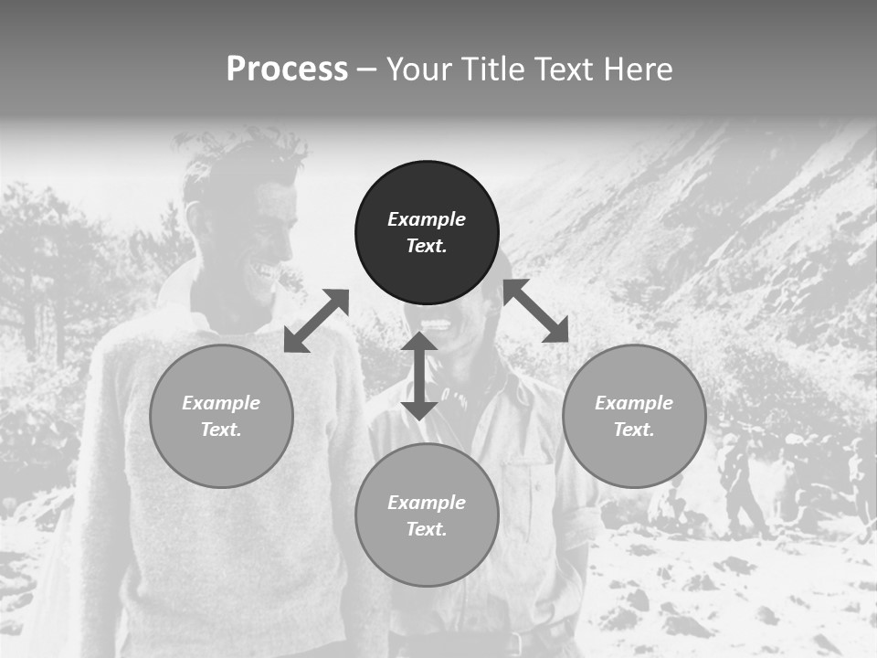 Men Smiling Vintage Photo PowerPoint Template