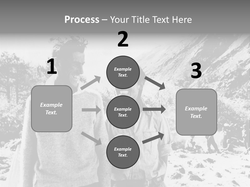 Men Smiling Vintage Photo PowerPoint Template