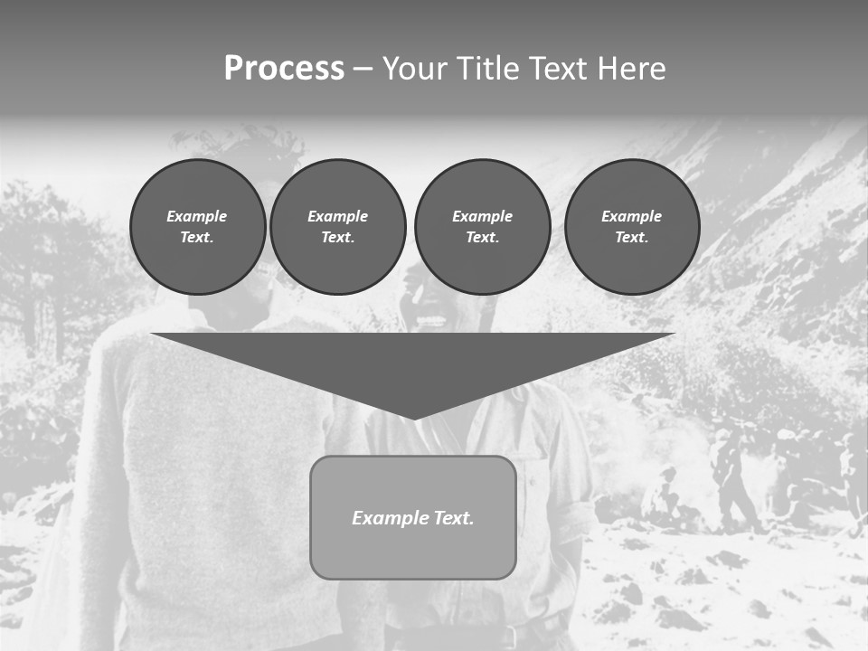 Men Smiling Vintage Photo PowerPoint Template