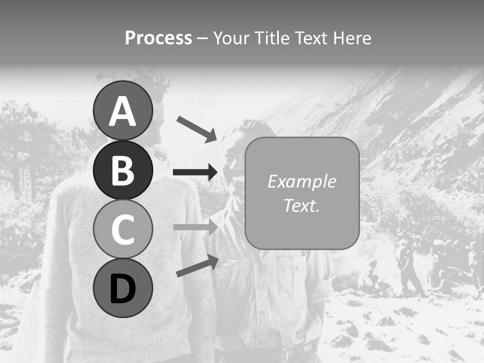 Men Smiling Vintage Photo PowerPoint Template