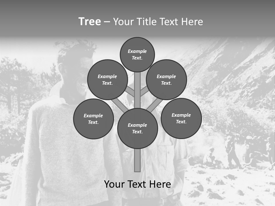 Men Smiling Vintage Photo PowerPoint Template