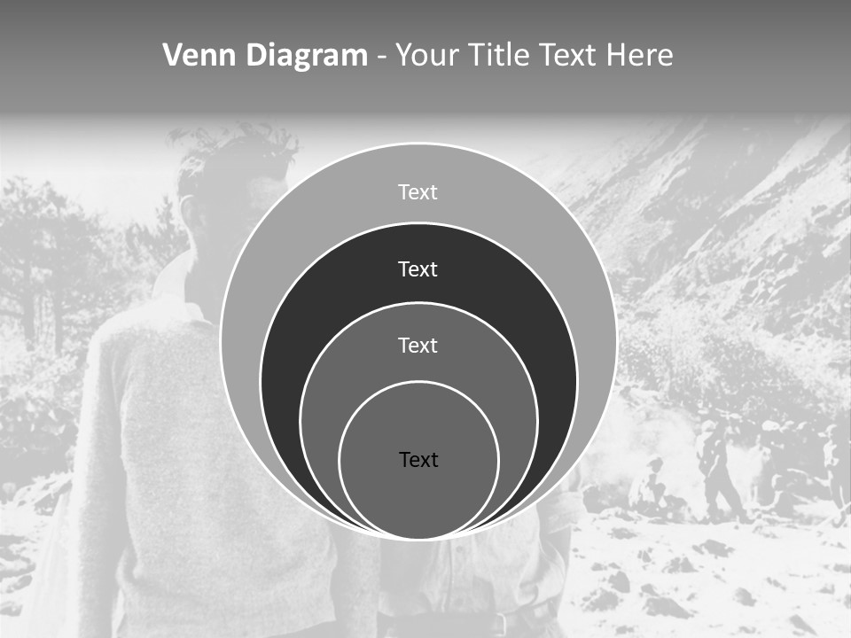 Men Smiling Vintage Photo PowerPoint Template