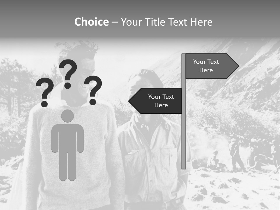 Men Smiling Vintage Photo PowerPoint Template