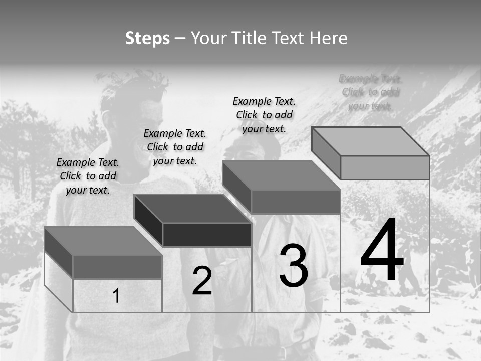 Men Smiling Vintage Photo PowerPoint Template