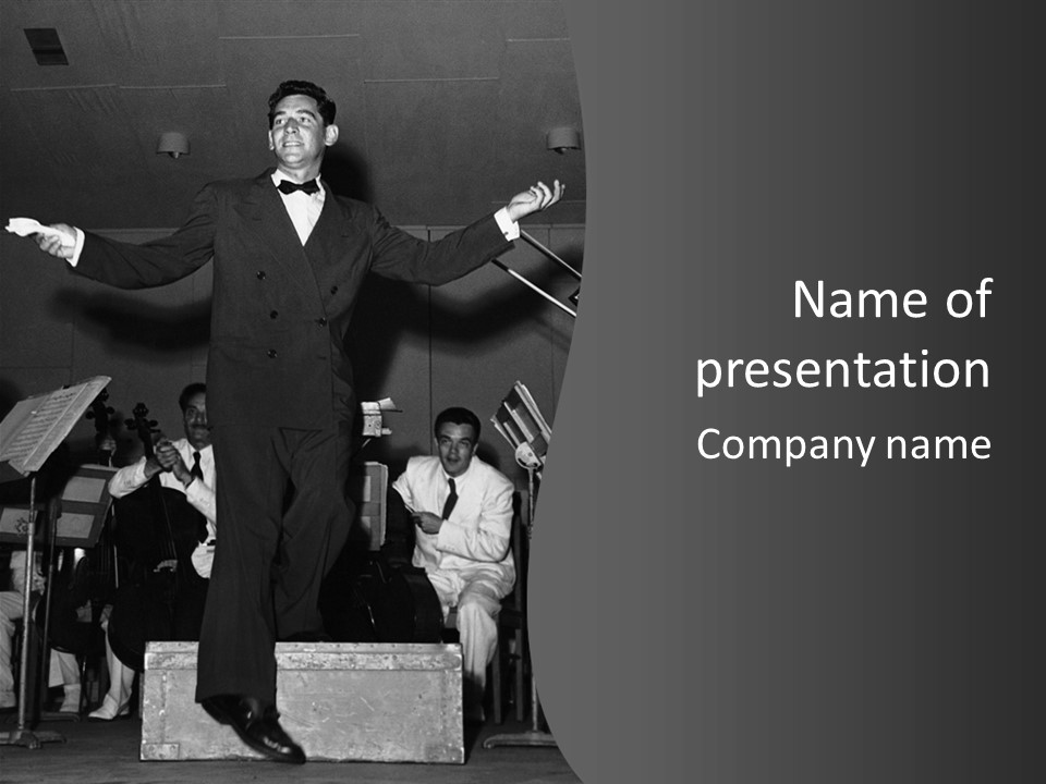 Conductor Exults Vintage PowerPoint Template