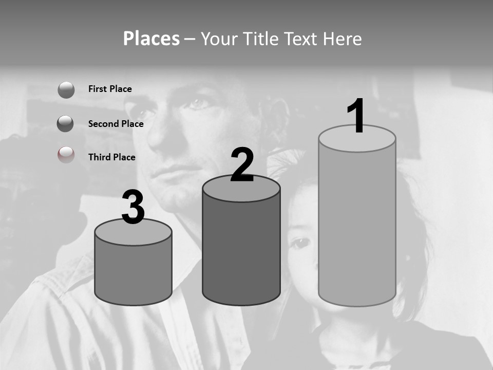 American Man And A Japanese Girl PowerPoint Template