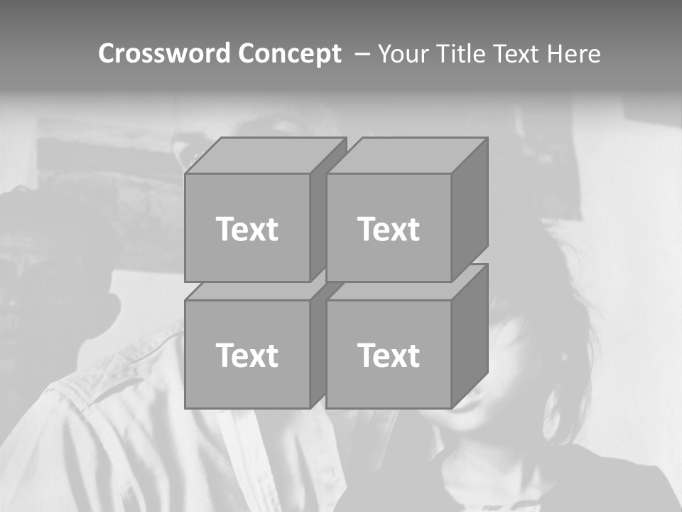American Man And A Japanese Girl PowerPoint Template