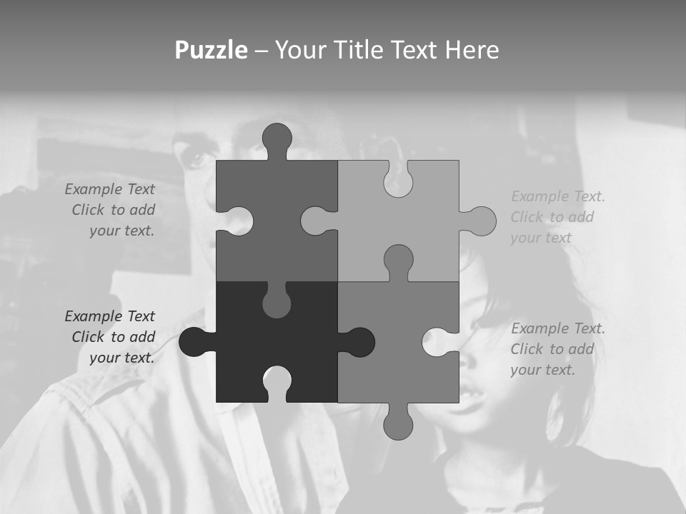 American Man And A Japanese Girl PowerPoint Template