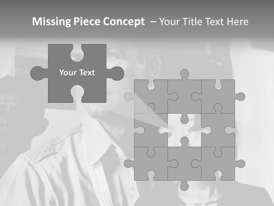 American Man And A Japanese Girl PowerPoint Template