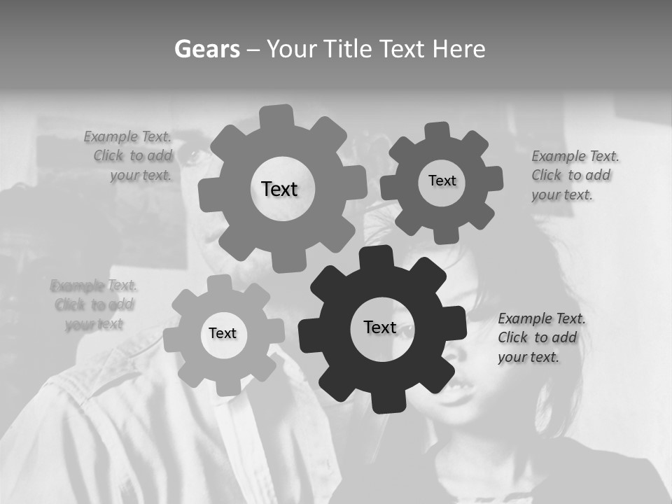 American Man And A Japanese Girl PowerPoint Template