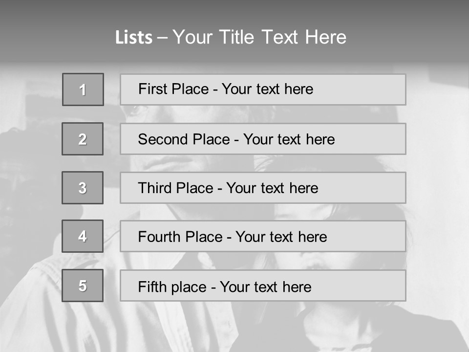 American Man And A Japanese Girl PowerPoint Template