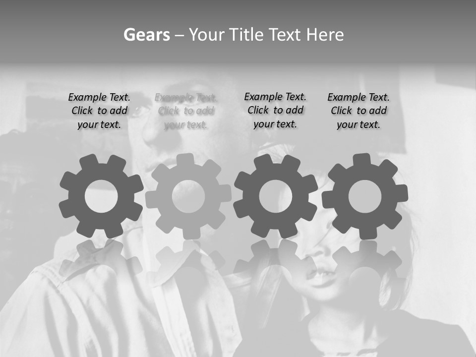 American Man And A Japanese Girl PowerPoint Template