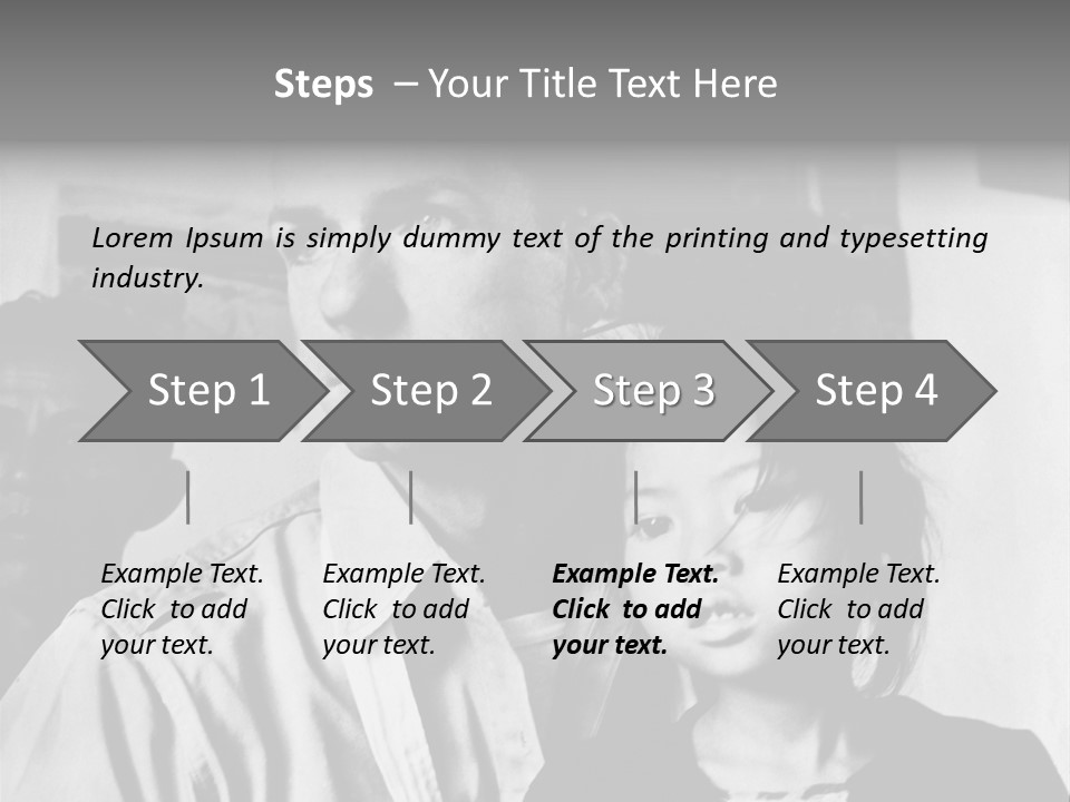 American Man And A Japanese Girl PowerPoint Template