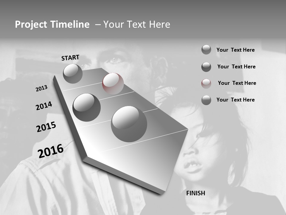 American Man And A Japanese Girl PowerPoint Template