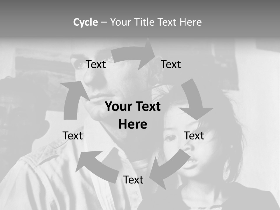 American Man And A Japanese Girl PowerPoint Template