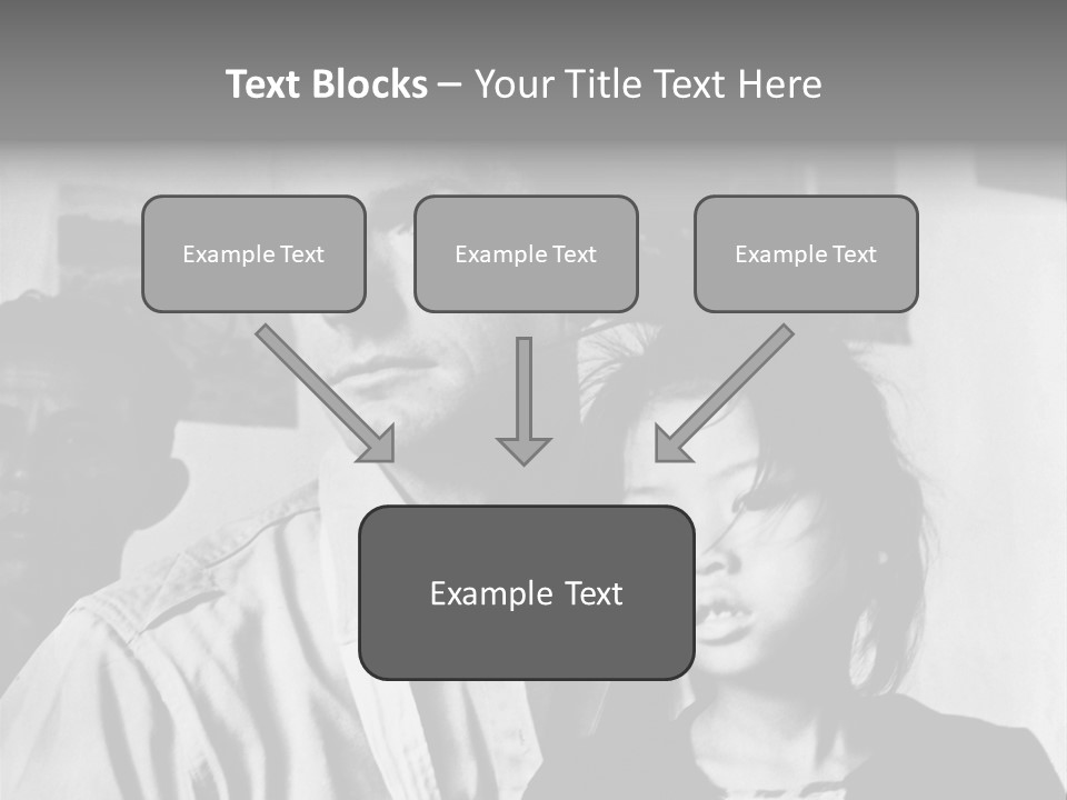 American Man And A Japanese Girl PowerPoint Template