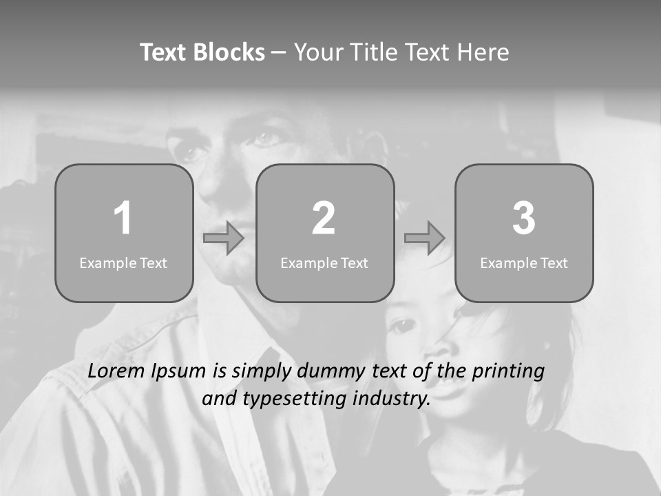 American Man And A Japanese Girl PowerPoint Template