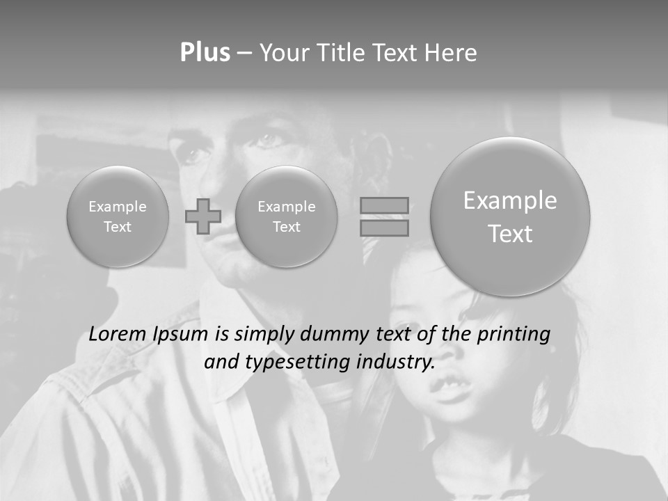 American Man And A Japanese Girl PowerPoint Template