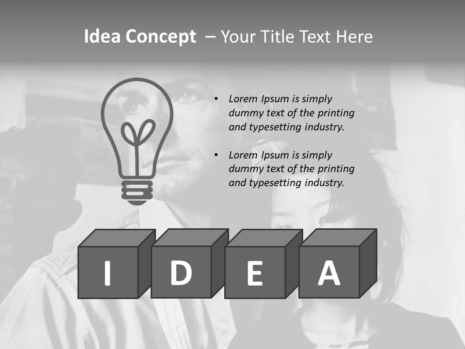 American Man And A Japanese Girl PowerPoint Template