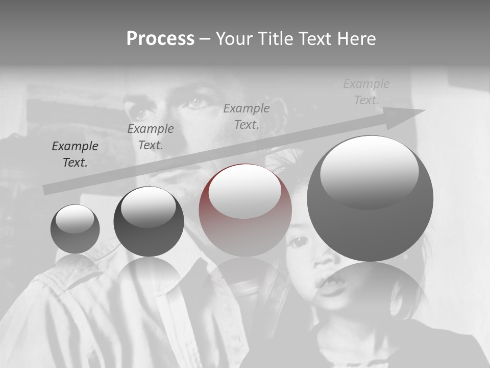 American Man And A Japanese Girl PowerPoint Template