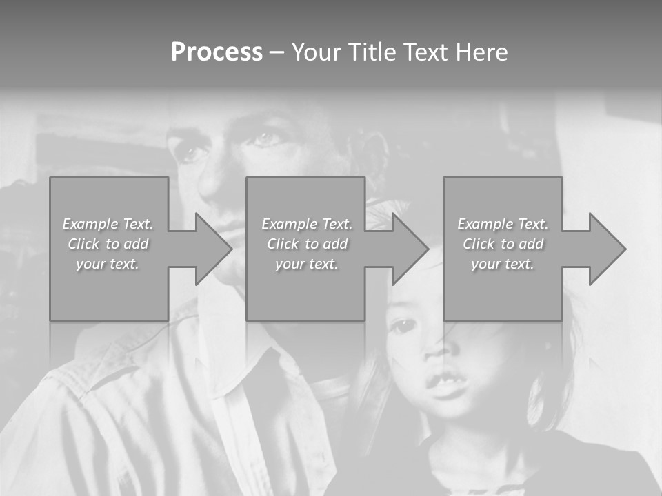 American Man And A Japanese Girl PowerPoint Template