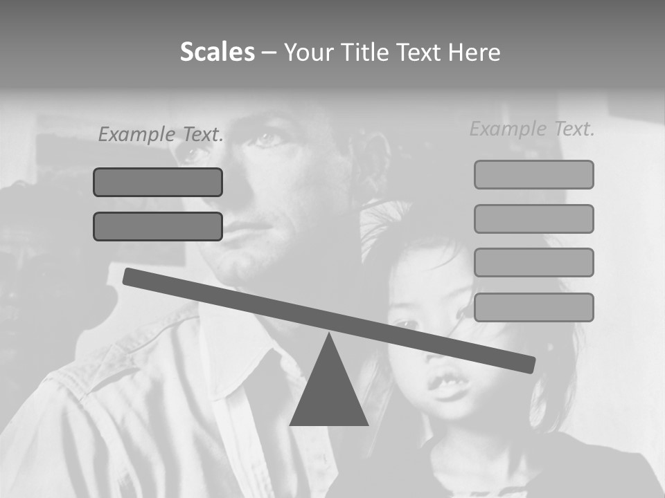 American Man And A Japanese Girl PowerPoint Template