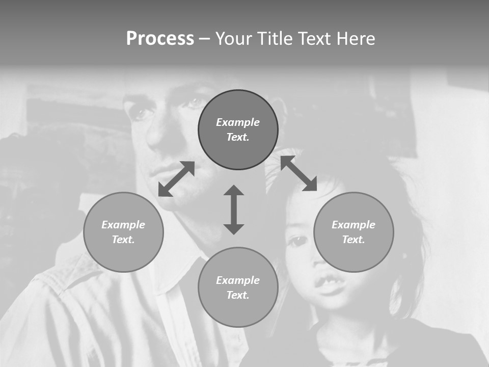 American Man And A Japanese Girl PowerPoint Template