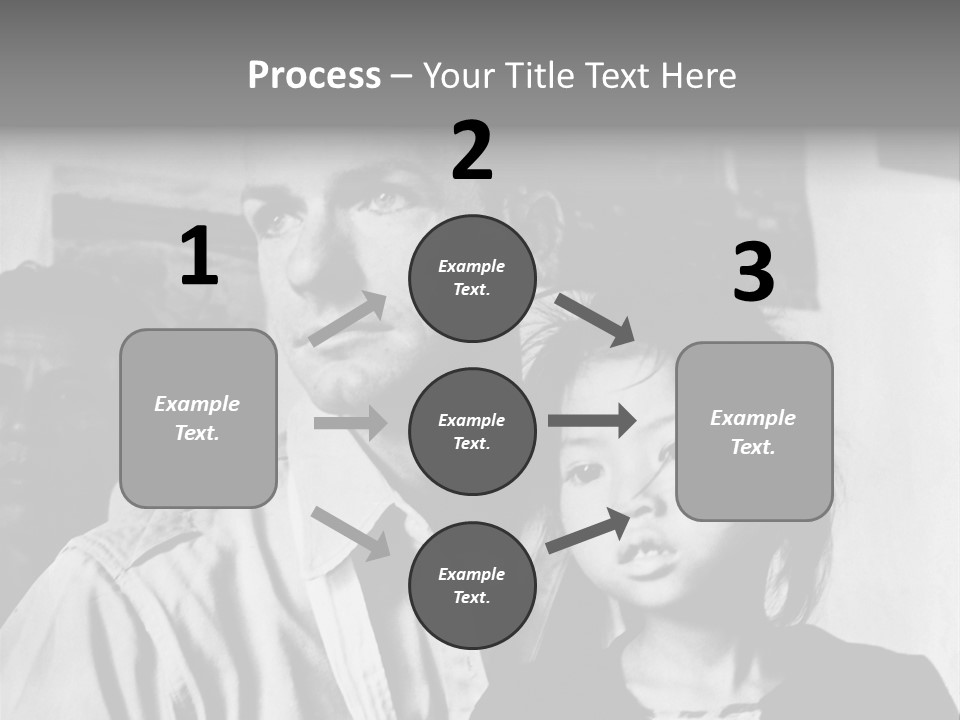 American Man And A Japanese Girl PowerPoint Template