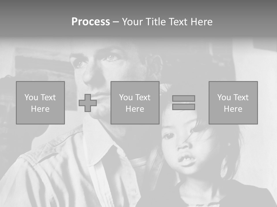 American Man And A Japanese Girl PowerPoint Template