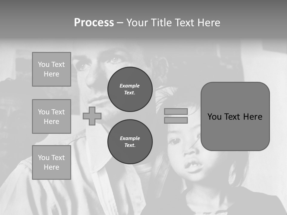 American Man And A Japanese Girl PowerPoint Template